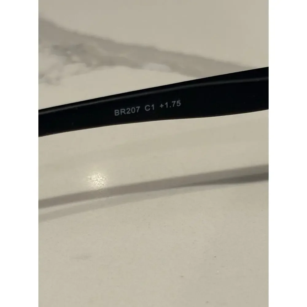 UKCA‎ BR207 +1.75 Reading Glasses Unisex Black Frames EUC